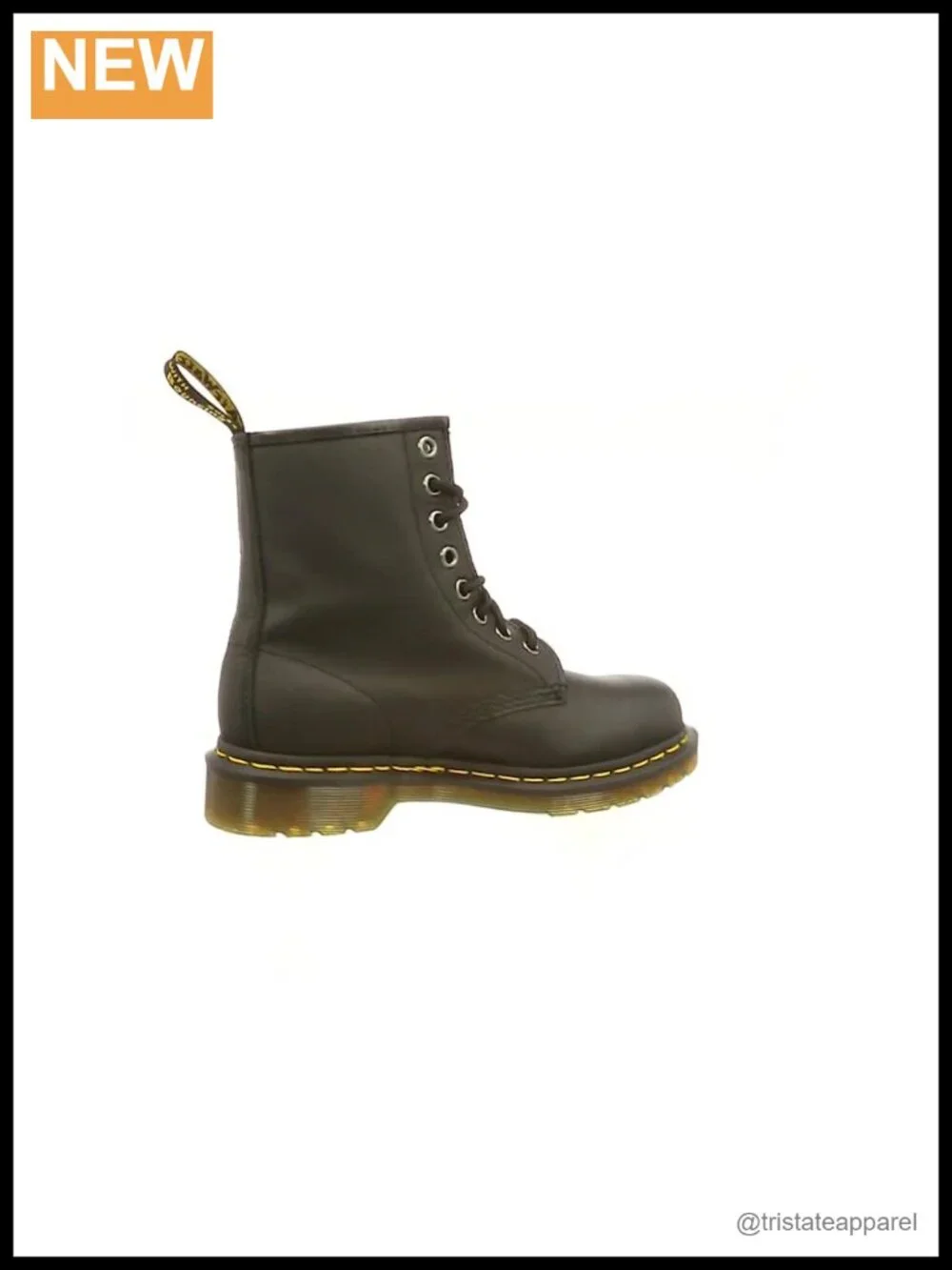 Classic Leather 1460 Lace Up Combat Boots 8-Eye Mid-Calf Water Resistant
